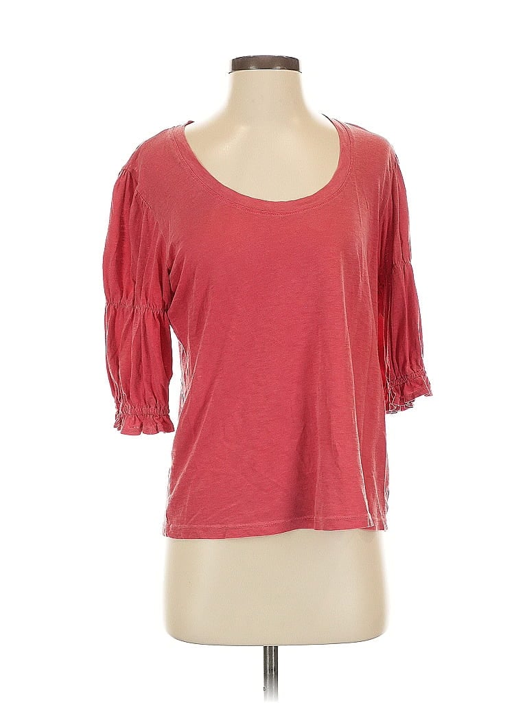 Sundry 100% Pima Cotton Red 3/4 Sleeve T-Shirt Size Sm (1) - photo 1