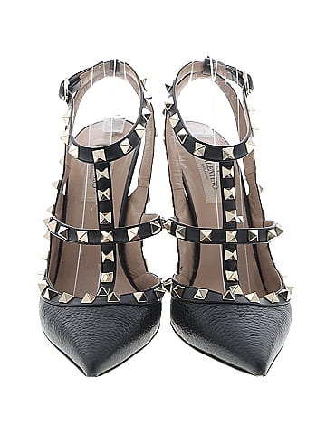 Valentino Rockstud Ankle Strap Heels (view 2)