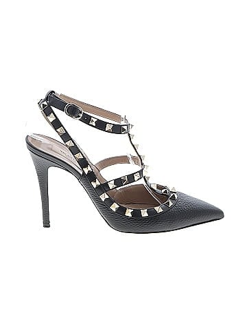 Valentino Rockstud Ankle Strap Heels (view 1)