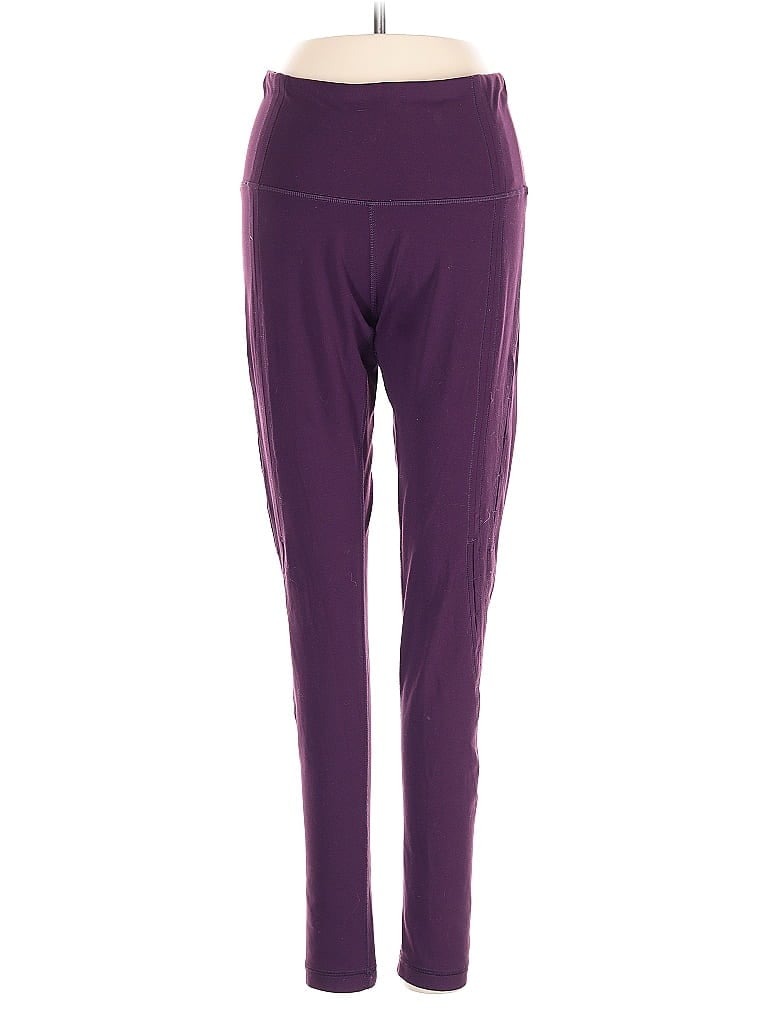 Pre-owned Yogalicious Active Pants In Purple