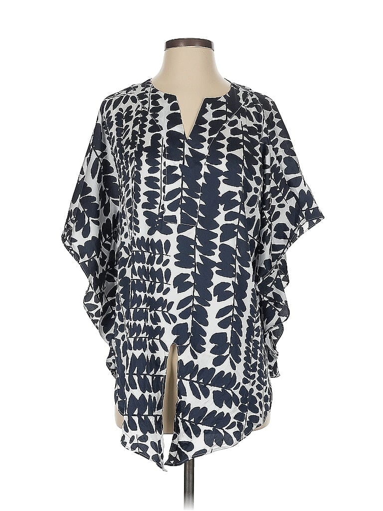 Pre-owned Chico's Poncho In Blue