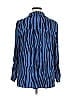 IMAN Stripes Blue Long Sleeve Blouse Size XL - photo 2