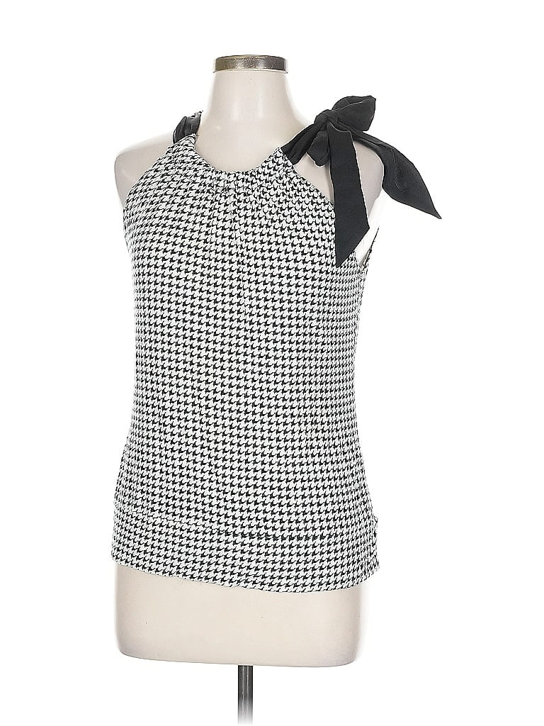 Pre-owned Merona Tank Top Silver Tie Neck Tops