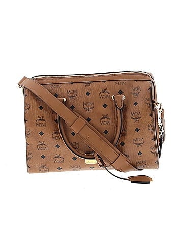 MCM Visetos Medium Boston Satchel (view 1)