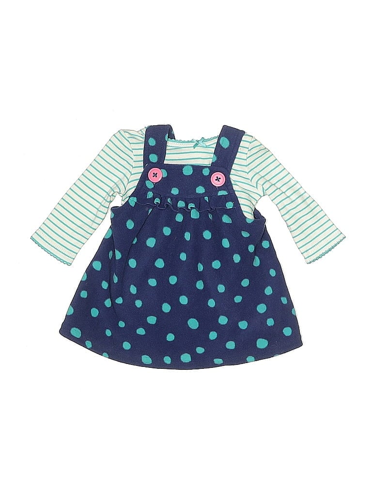 Carter's 100% Cotton Teal Dress Size Newborn - photo 1
