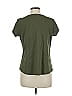 Liz Claiborne 100% Cotton Solid Green Short Sleeve T-Shirt Size M - photo 2