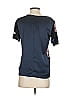 Ann Taylor Factory Floral Blue Black Short Sleeve Top Size XS - photo 3