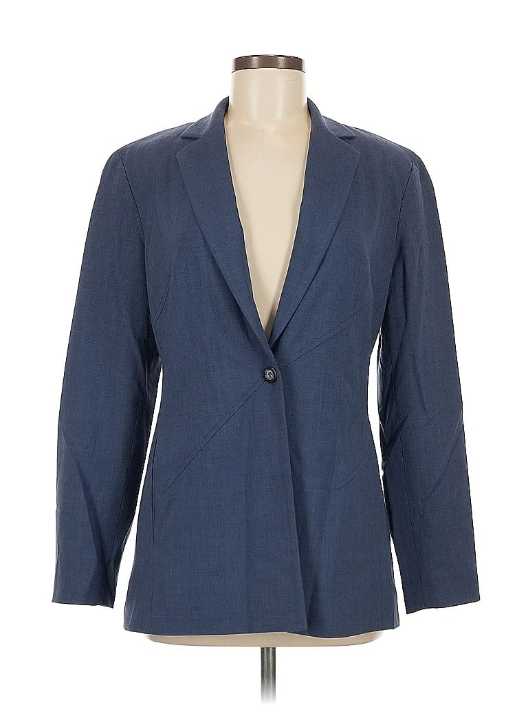 Pre-owned Oscar By Oscar De La Renta Blazer Jacket In Blue