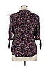 Westport Floral Black 3/4 Sleeve Blouse Size 1X - photo 2