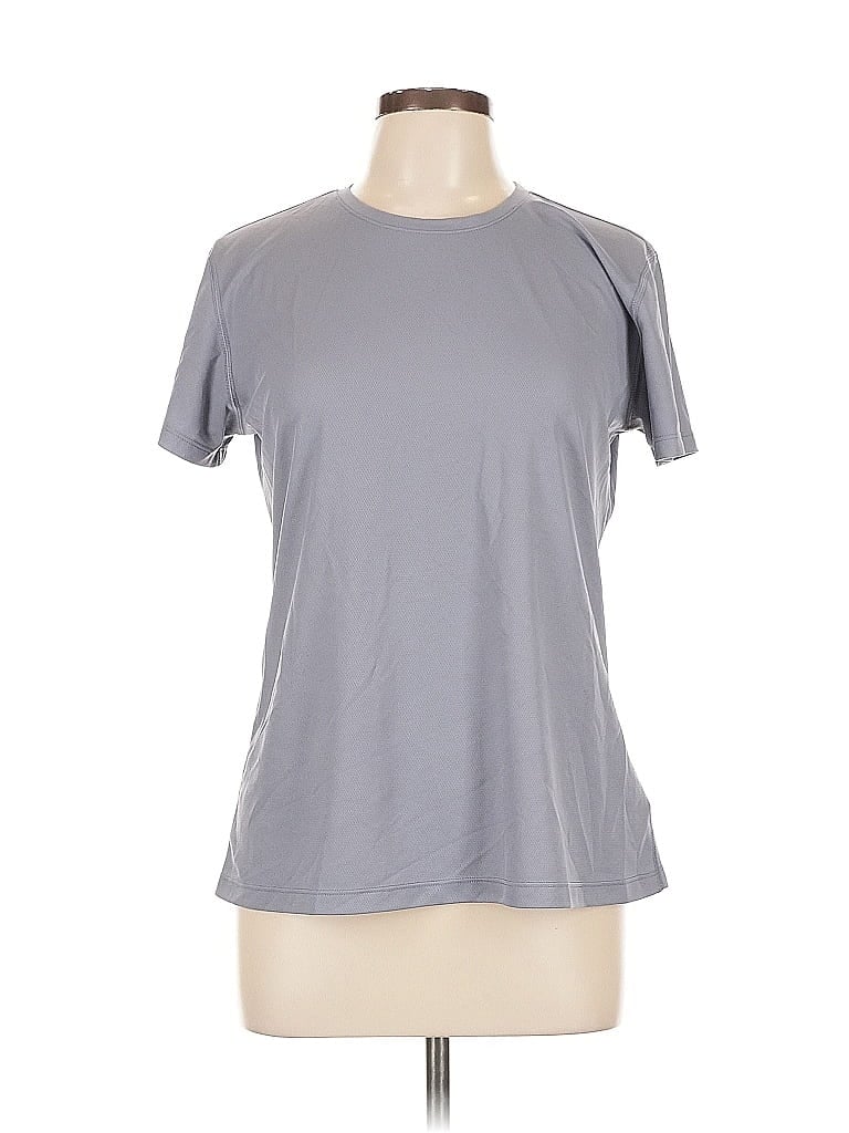 Brooks 100% Polyester Gray Active T-Shirt Size L - photo 1