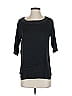 XCVI Black 3/4 Sleeve Top Size S - photo 1