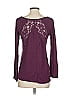 Charming Charlie Burgundy Long Sleeve T-Shirt Size S - photo 2