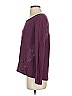 Charming Charlie Burgundy Long Sleeve T-Shirt Size S - photo 4