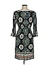 Max Edition Paisley Green Black Casual Dress Size M - photo 2