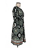 Max Edition Paisley Green Black Casual Dress Size M - photo 4