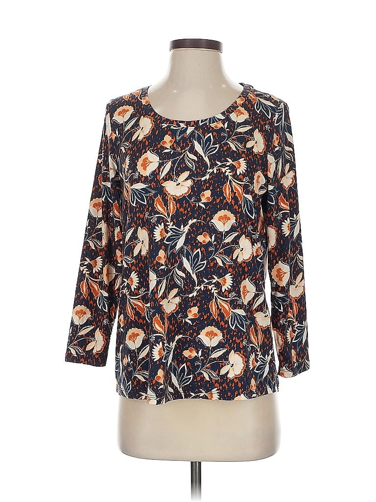 Pre-owned Any Body 3/4 Sleeve T-shirt In Orange