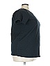 Roaman's 100% Cotton Solid Black Short Sleeve T-Shirt Size 22 - photo 3