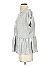 Ann Taylor LOFT 100% Cotton Silver Short Sleeve T-Shirt Size S - photo 4