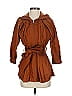 Catherine Malandrino 100% Silk Brown Trenchcoat Size 4 - photo 1