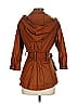 Catherine Malandrino 100% Silk Brown Trenchcoat Size 4 - photo 2