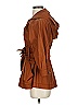 Catherine Malandrino 100% Silk Brown Trenchcoat Size 4 - photo 4