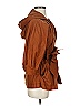Catherine Malandrino 100% Silk Brown Trenchcoat Size 4 - photo 3
