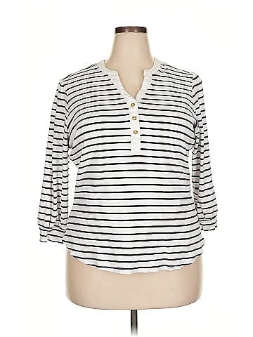 LC Lauren Conrad 3/4 Sleeve T-Shirt (view 1)