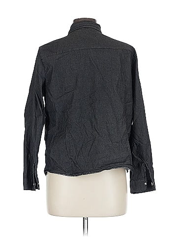 Jeans Long Sleeve Button-Down Shirt (view 2)