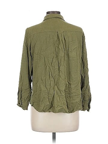 Adrianna Papell 3/4 Sleeve Button-Down Shirt (view 2)