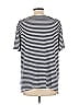 Alfred Dunner Stripes Silver Blue Short Sleeve Top Size L - photo 2