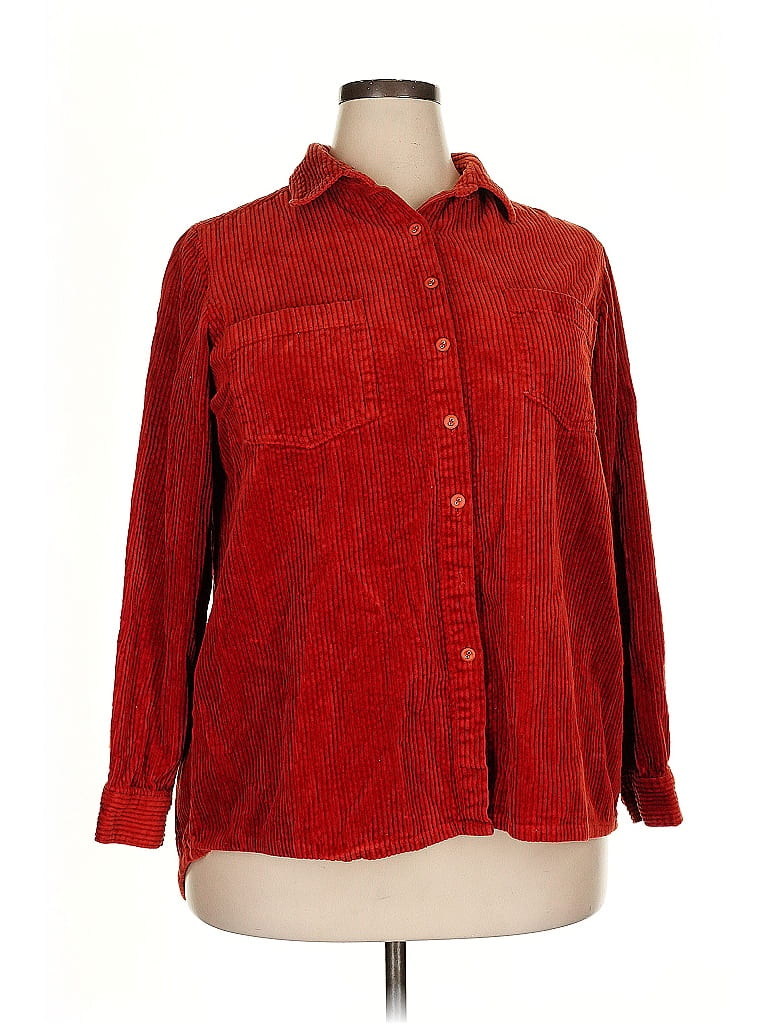 Roaman's 100% Cotton Red Jacket Size 18 - photo 1