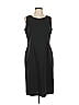 Jones Studio Solid Black Cocktail Dress Size 10 - photo 1
