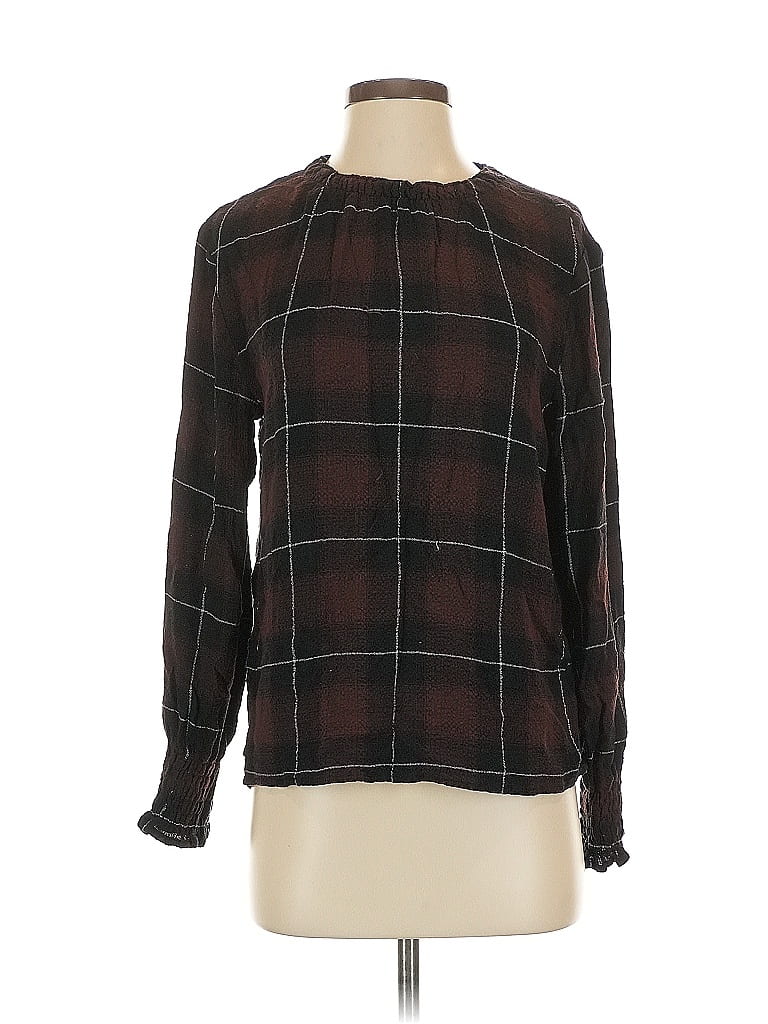 Click to view more detailed imagery on our partner's website Pre-owned Cloth & Stone Long Sleeve Blouse In Brown
