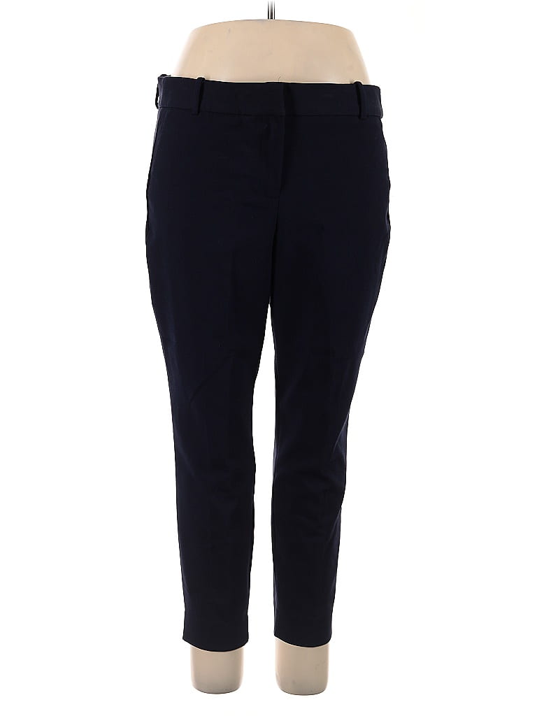 J.Crew 365 Solid Blue Casual Pants Size 16 - photo 1