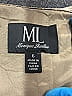 ML Monique Lhuillier 100% Polyester Chevron-herringbone Black Cocktail Dress Size 6 - photo 7
