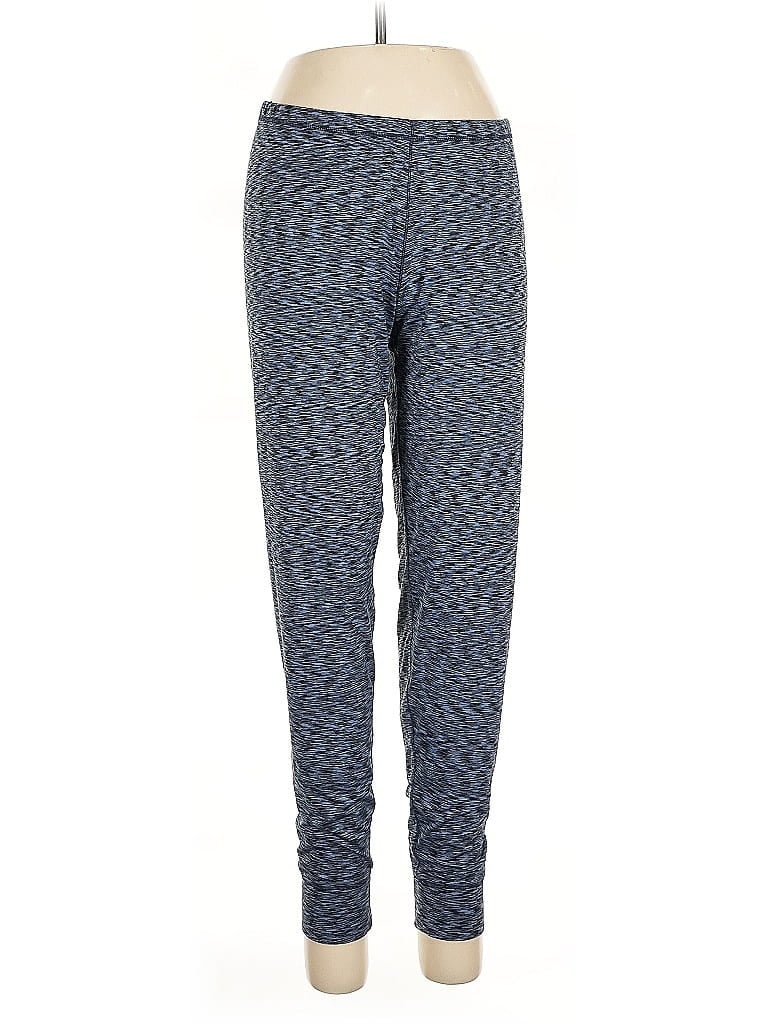 Cuddl Duds 100% Polyester Chevron-herringbone Blue Casual Pants Size L - photo 1
