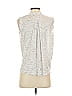 Akemi + Kin Silver White Sleeveless Blouse Size S - photo 2