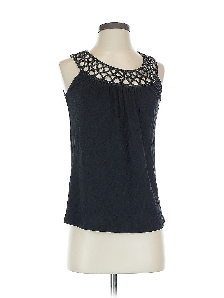 Pre-owned Express Sleeveless Blouse In Black