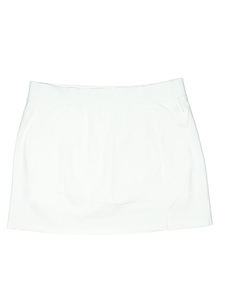 Pre-owned T By Talbots Casual Skirt In White