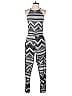 rue21 Chevron-herringbone Gray Jumpsuit Size M - photo 1