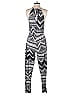 rue21 Chevron-herringbone Gray Jumpsuit Size M - photo 2