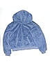 Justice 100% Polyester Blue Purple Zip Up Hoodie Size 16 - photo 1