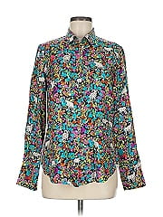 J.Crew Collection Long Sleeve Silk Top