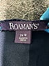 Roaman's 100% Polyester Blue Sleeveless Blouse Size 26 - photo 7