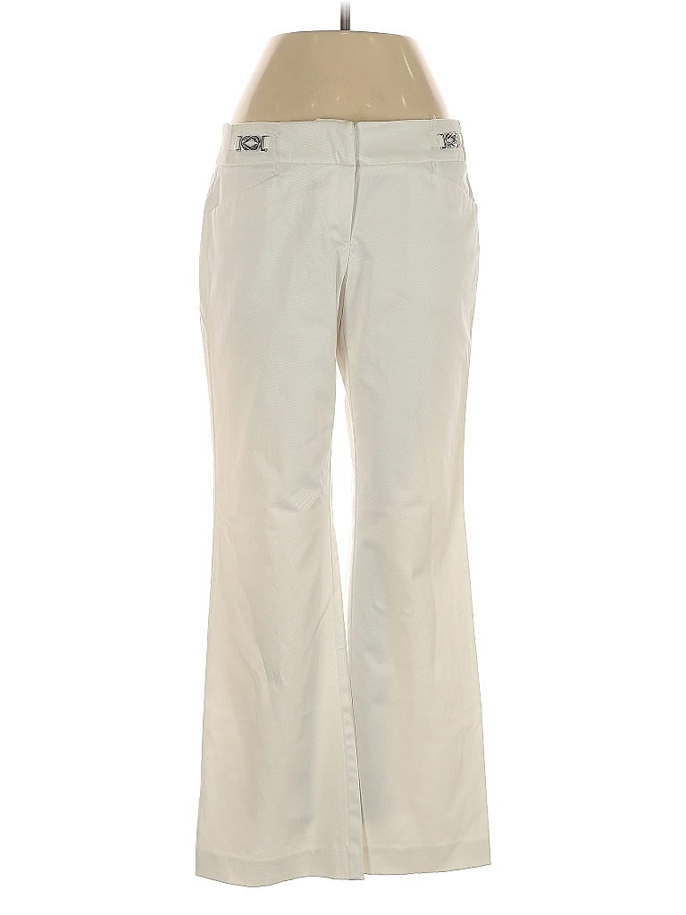 7th Avenue Design Studio New York & Company Solid Ivory Casual Pants Size 2 - photo 1