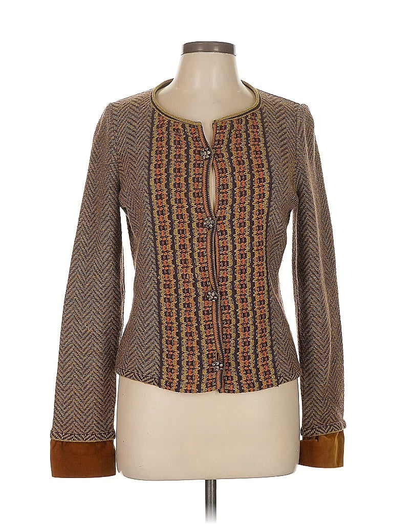 ETRO Brown Orange Cardigan Size EU (IT) 46 / US 10 - photo 1