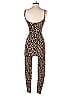 LNA Animal Print Brown Jumpsuit Size XS - photo 2