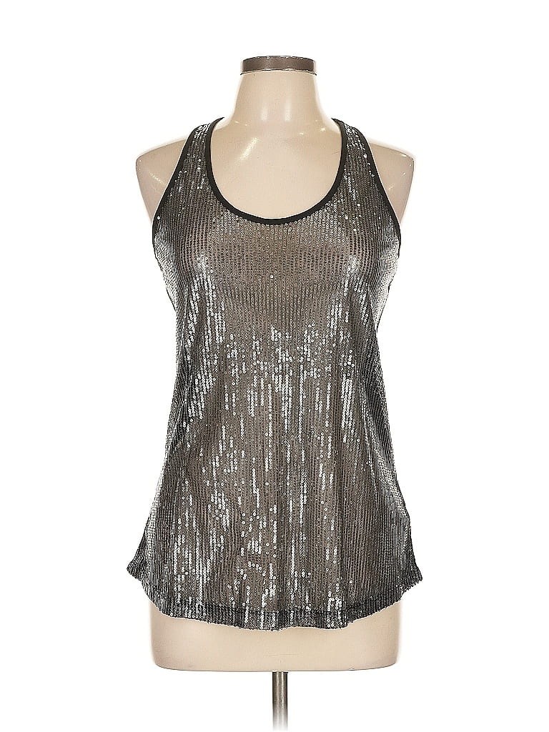 XXI Pre-owned Tank Top Silver Halter Neckline Tops