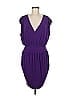 Moda International Solid Purple Cocktail Dress Size M - photo 1