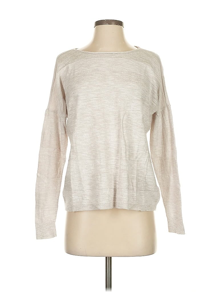 Pre-owned Nic + Zoe Pullover Sweater In Gray